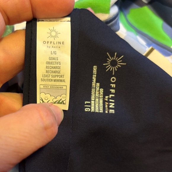 NWOT *Bundle* aerie OFFLINE sports bra and leggings set size L - Picture 4 of 13